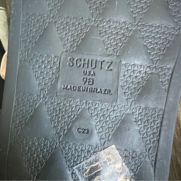 SCHUTZ Arial Sandals w/Rhinestone Buckles Size 9 - Picture 5 of 9